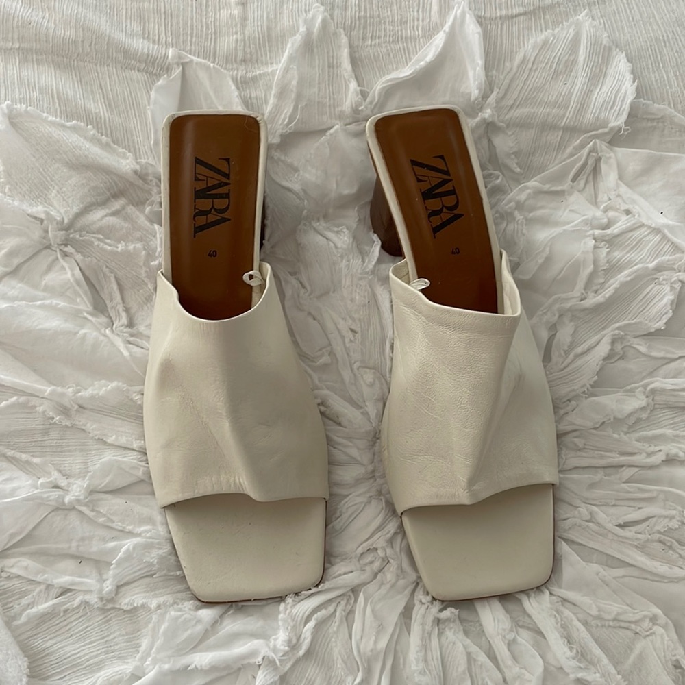 Zara heeled mules